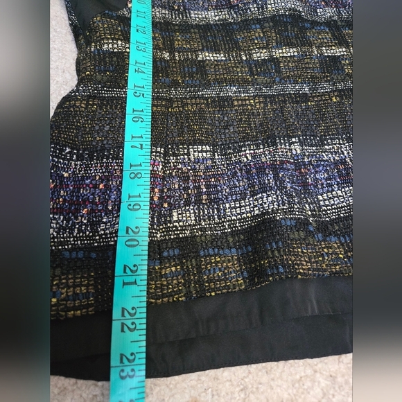 LIDA BADAY Designer Wool Tweed And Silk Jacket/ Blazer. Multicolour Knit. Size 2 - Picture 15 of 16